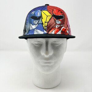 Power Rangers cap snapback hat - 6 full color panels embroidered bolt 2016 OSFM
